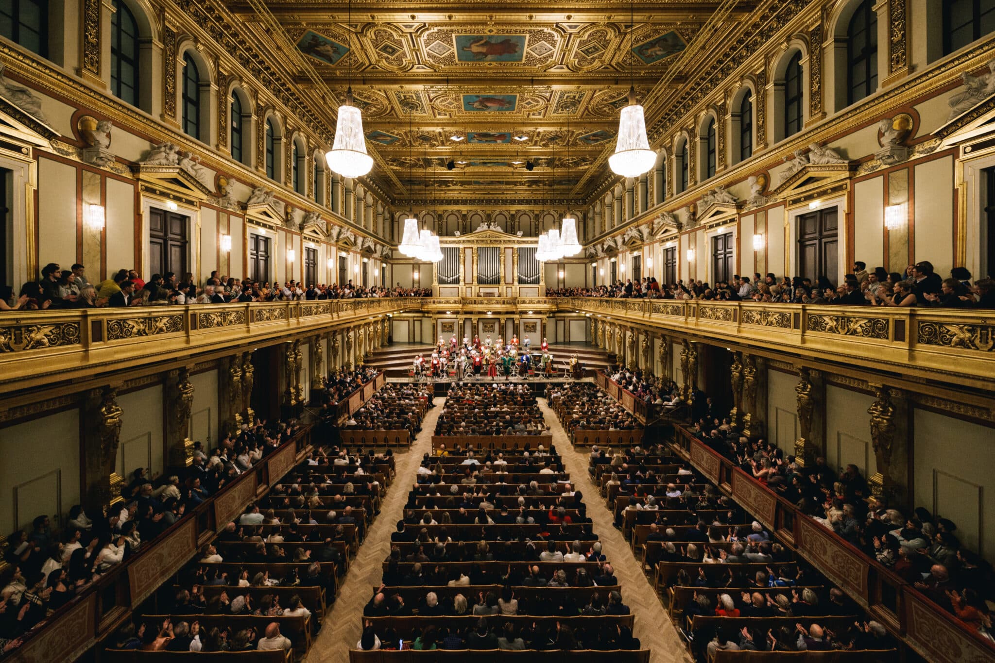 The gilded Golden Hall of the Vienna Musikverein